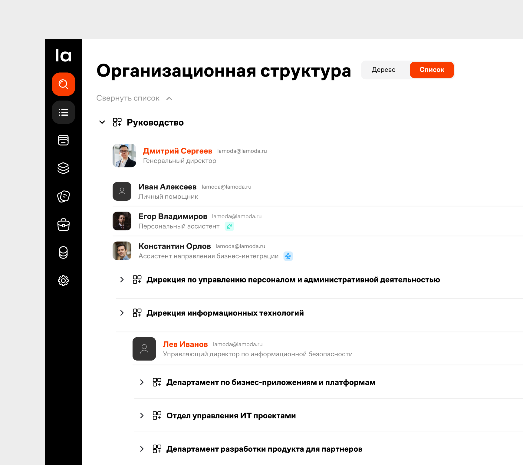 Организационная структура